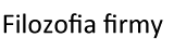 Filozofia firmy